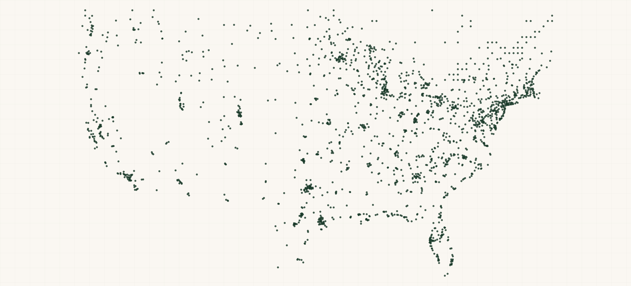 Map of where the St. Croix Rods Retailers are