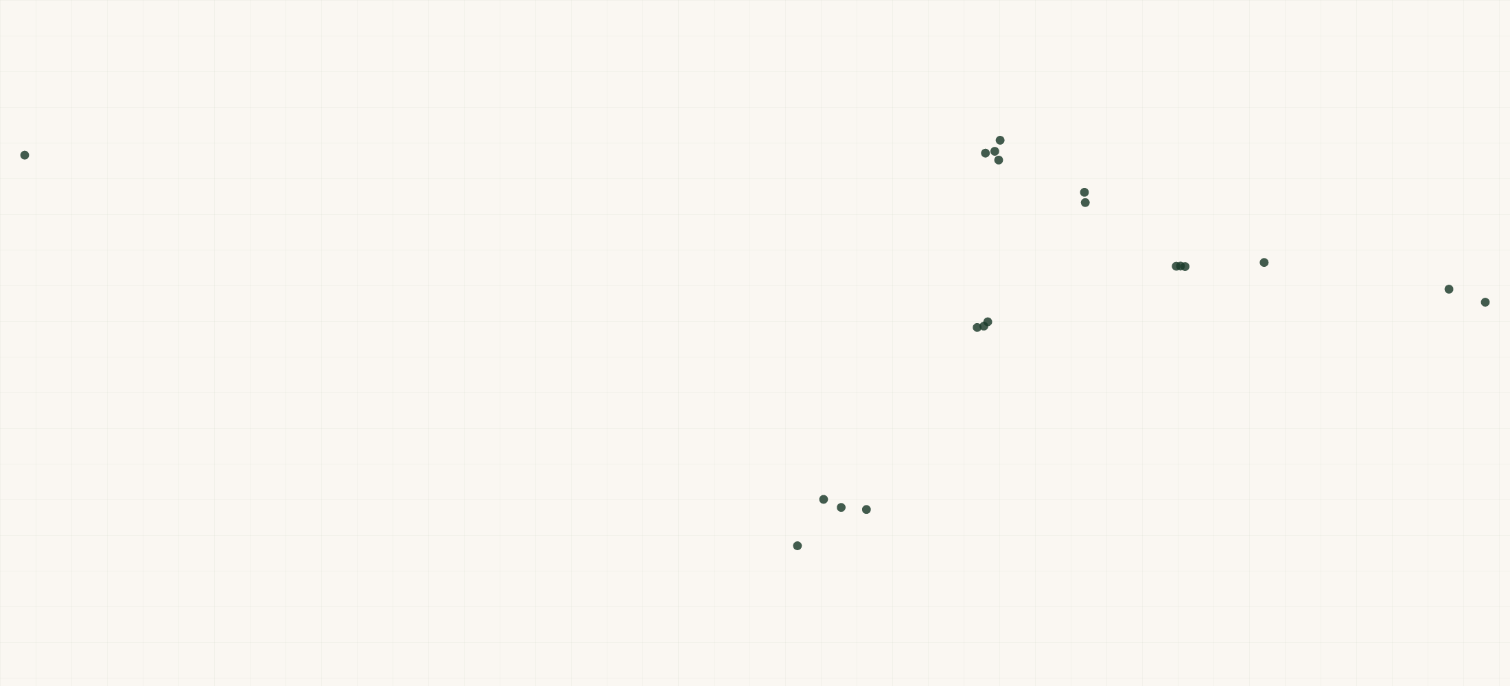 Map of where the Starcrest Cleaners Locations are