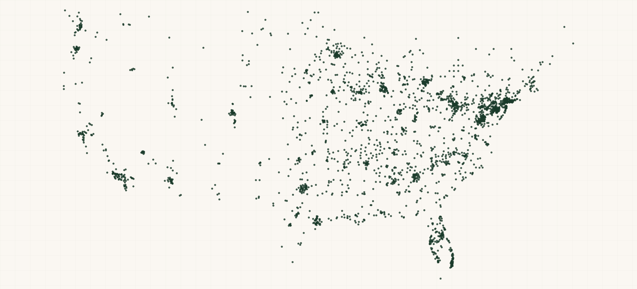Map of where the Stopain Clinical Retailers are