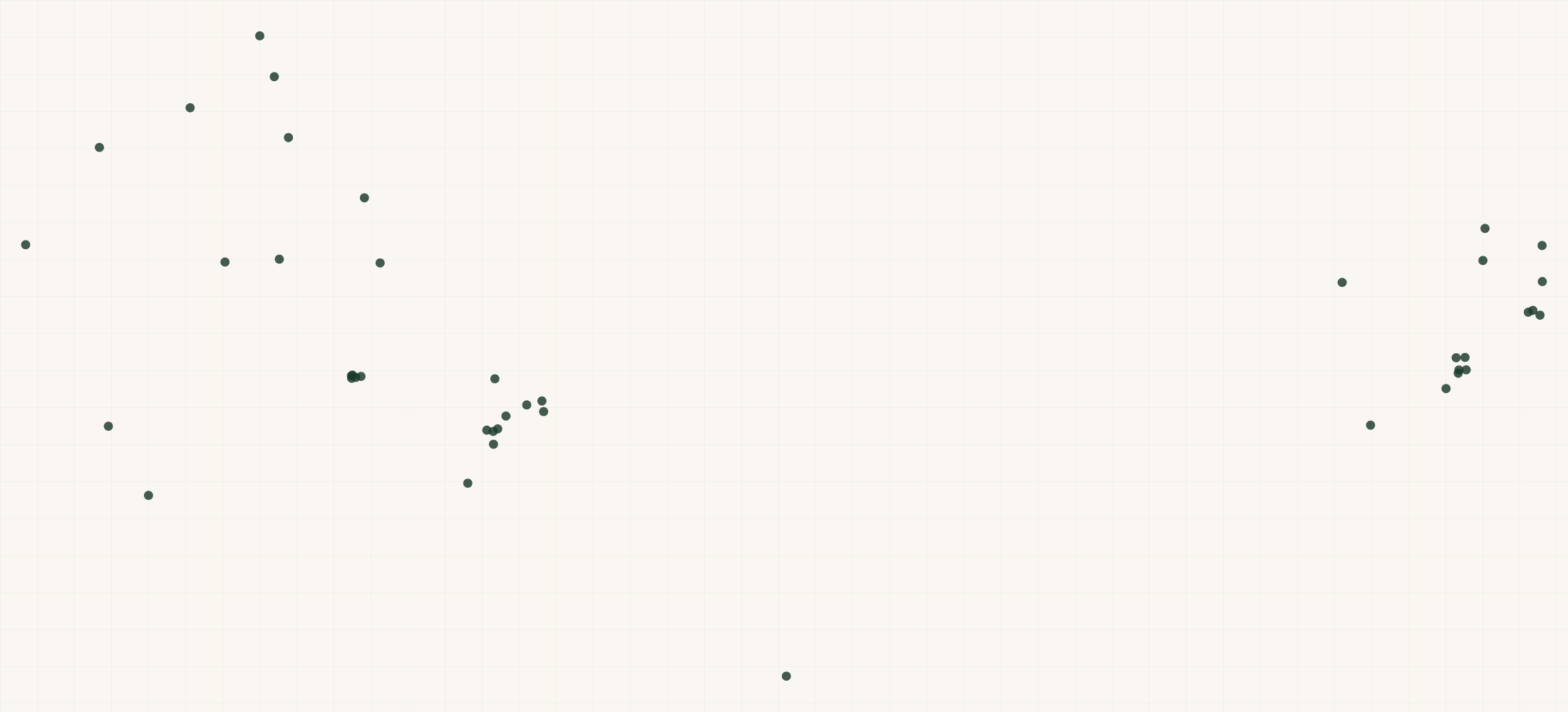 Map of where the Strafe Outerwear Retailers are