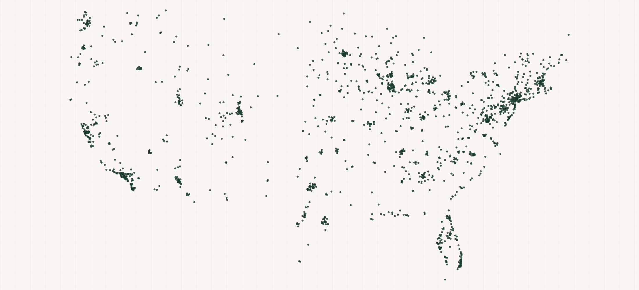 Map of where the Sunlite Retailers are