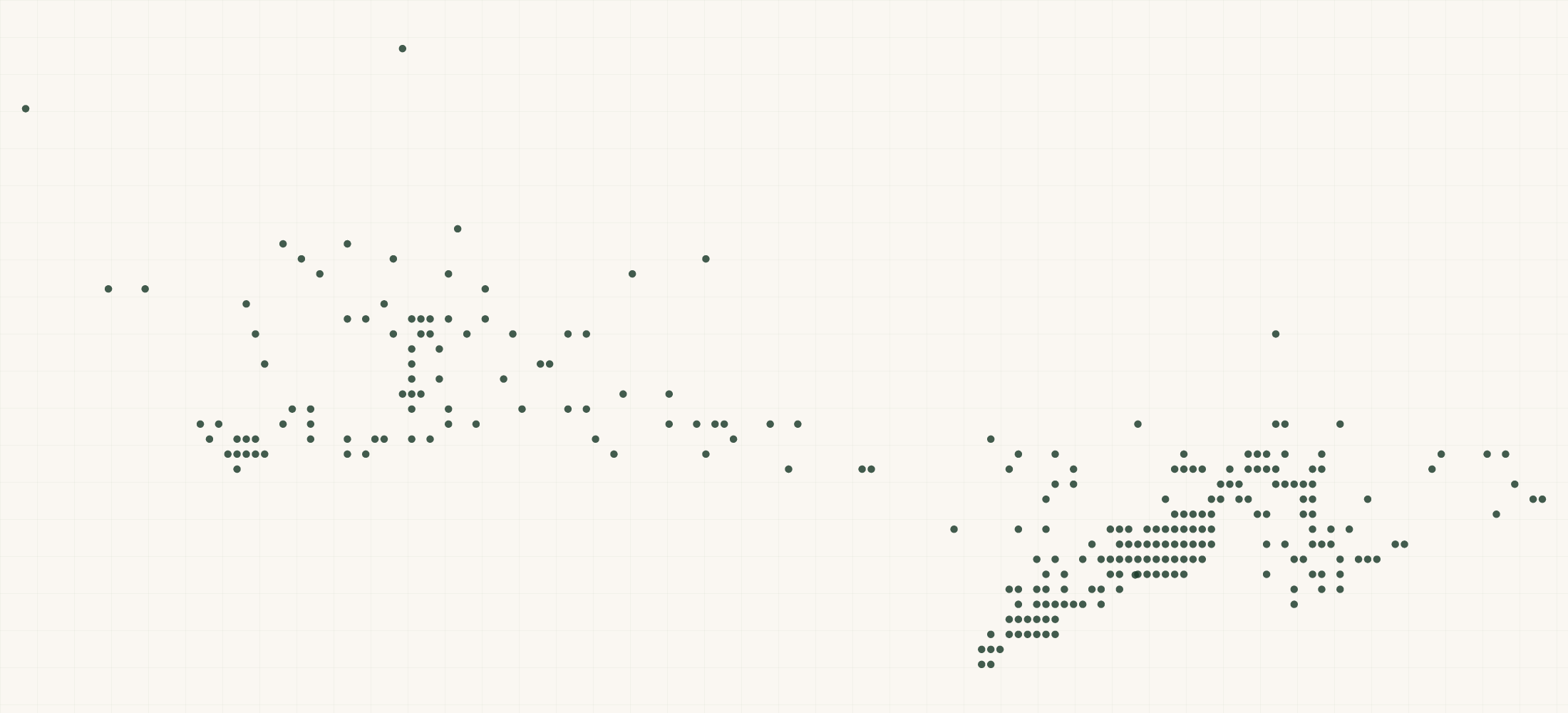Map of where the Sunny Teddy Retailers are