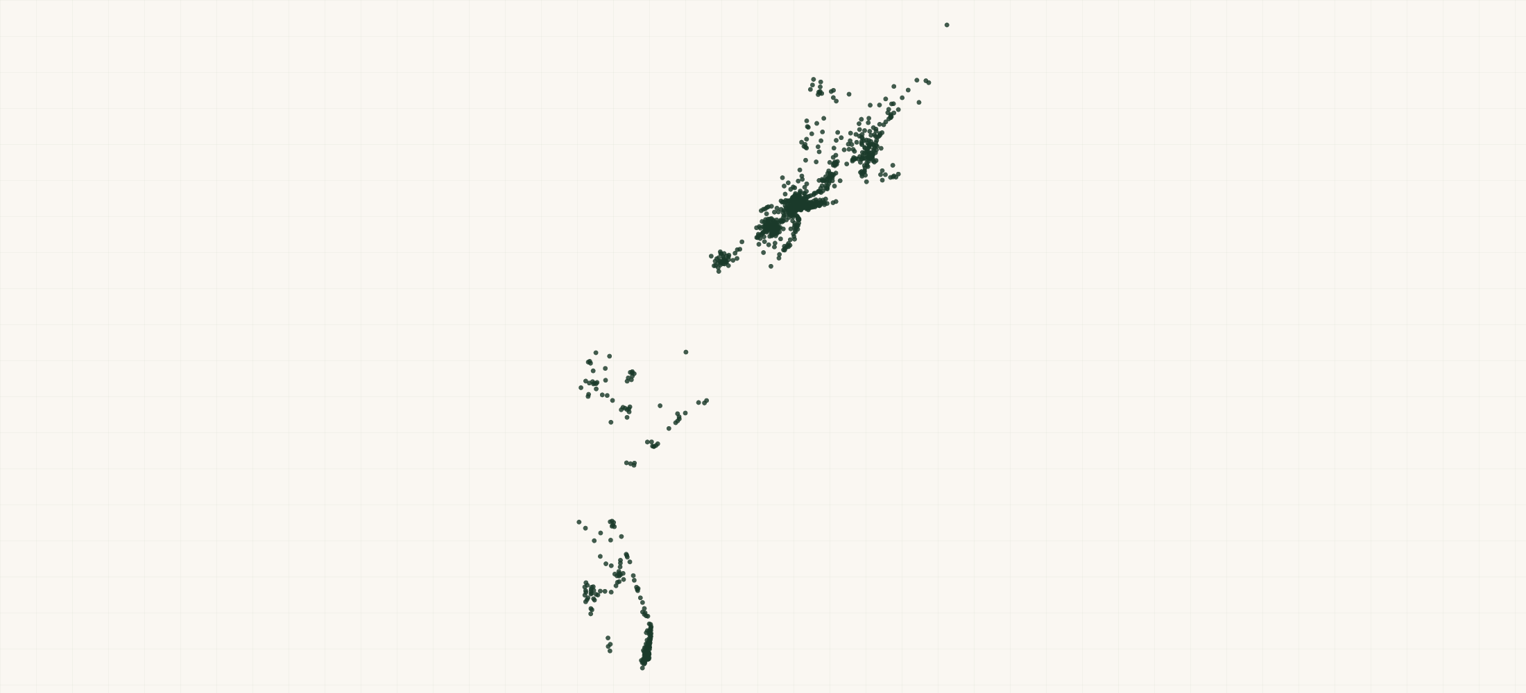 Map of where the TD Bank, National Association Branches are