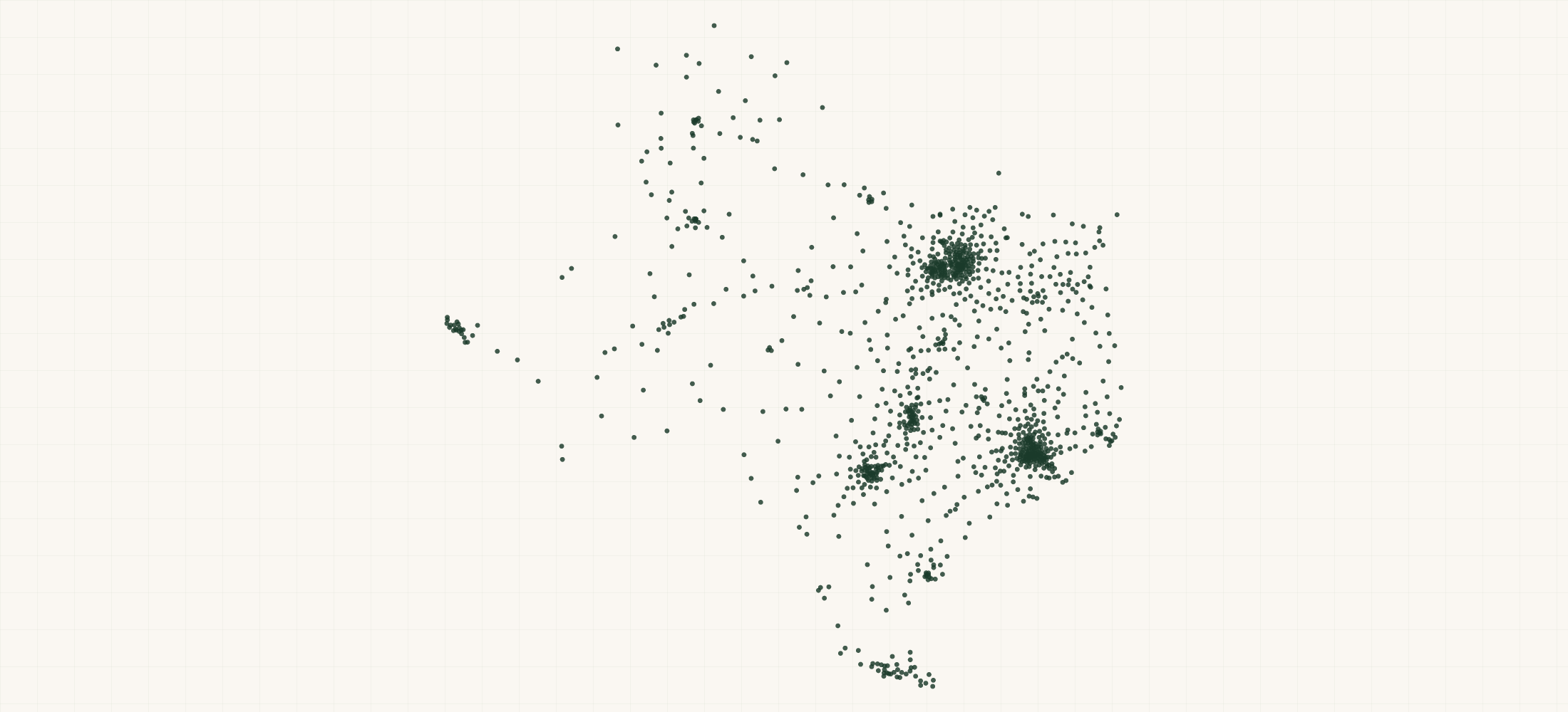 Map of where the Texas Tow Companies & Vehicle Storage Facilities are