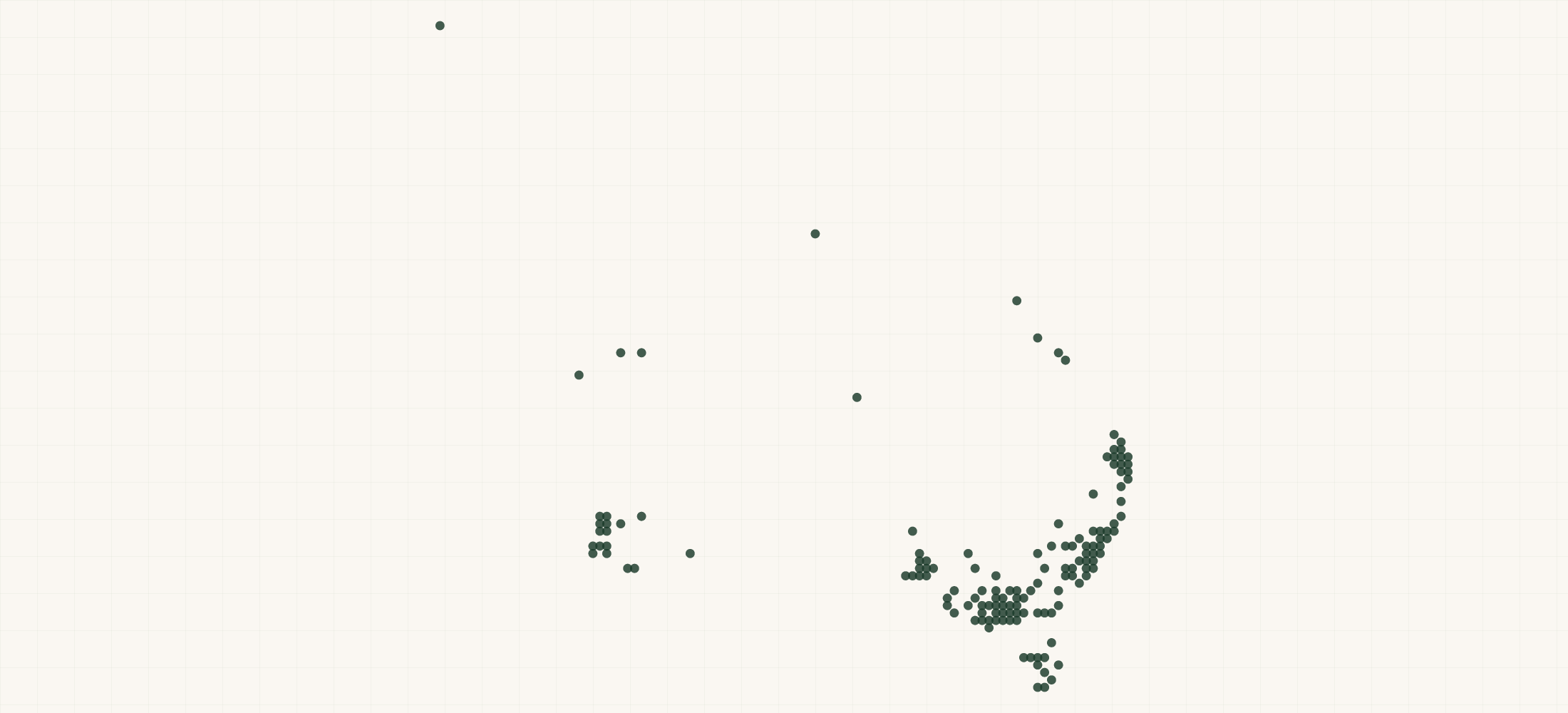 Map of where the The Stock Merchant Retailers are