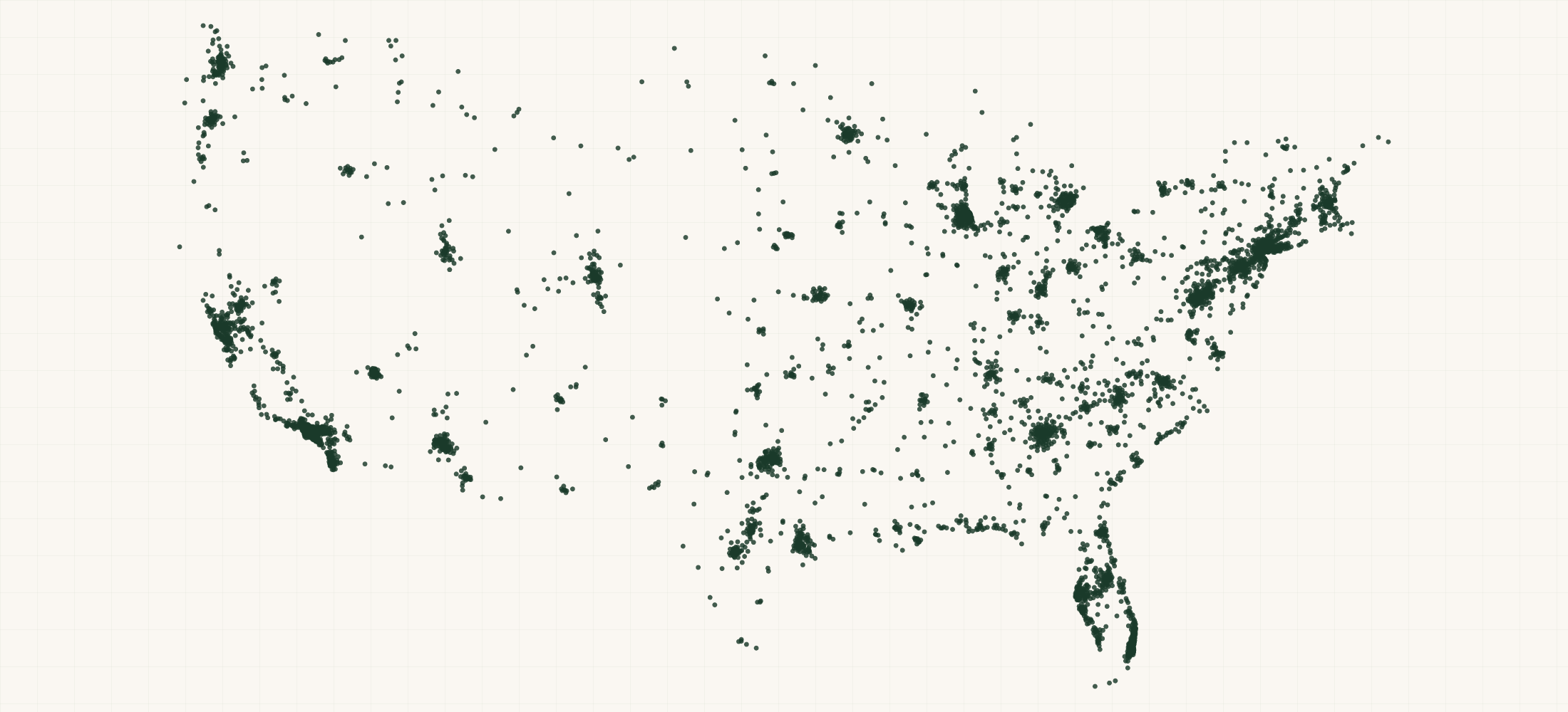 Map of where the The UPS Store Locations are