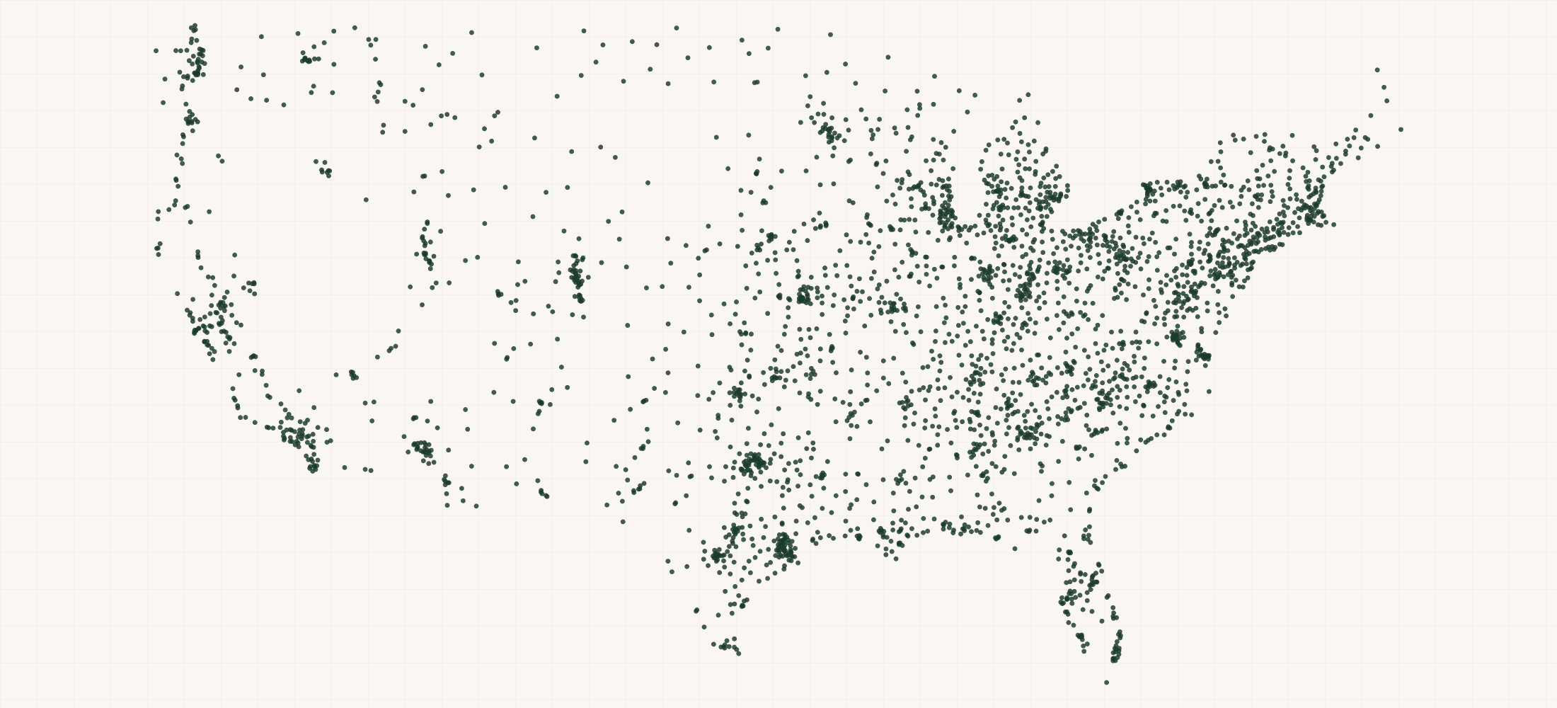 Map of where the Thermacell Retailers are