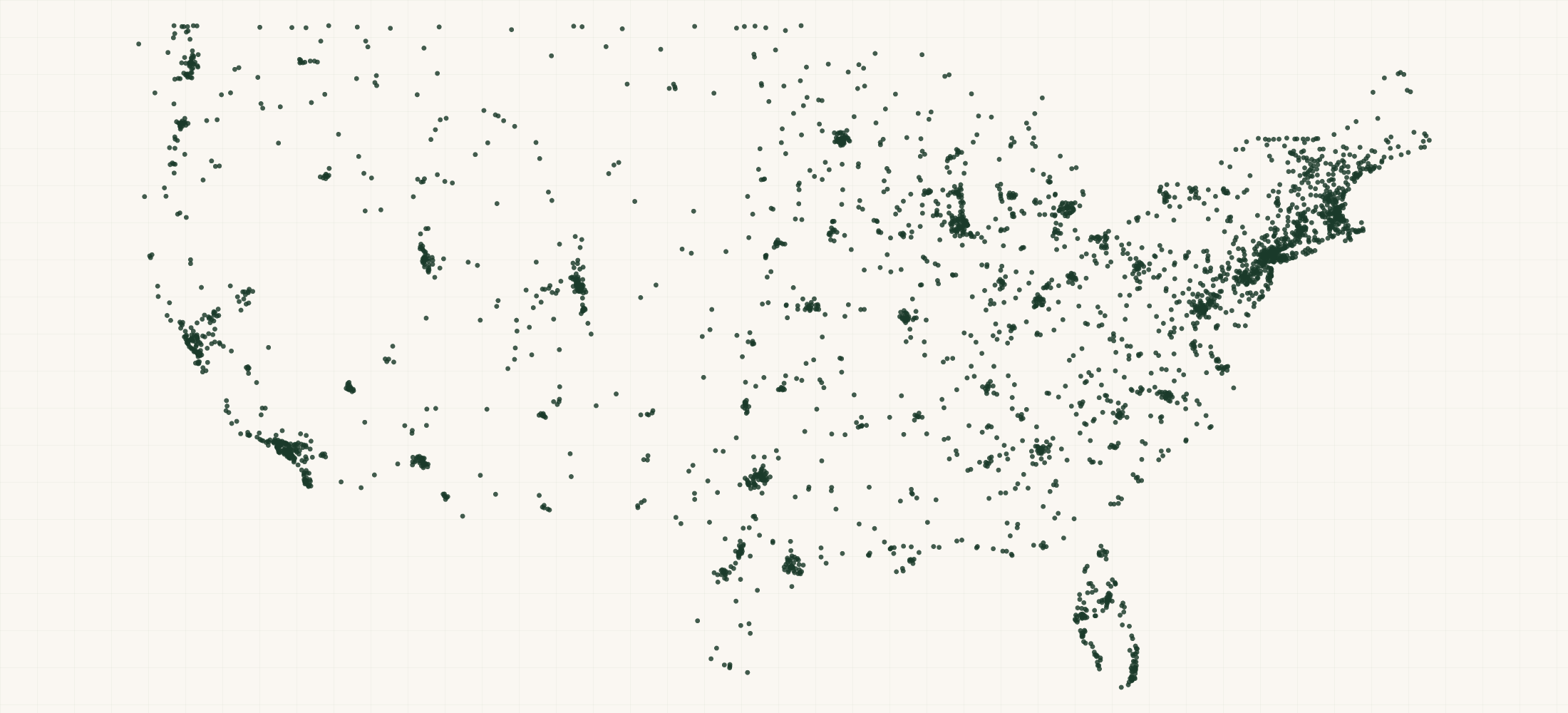 Map of where the Thule Retailers are