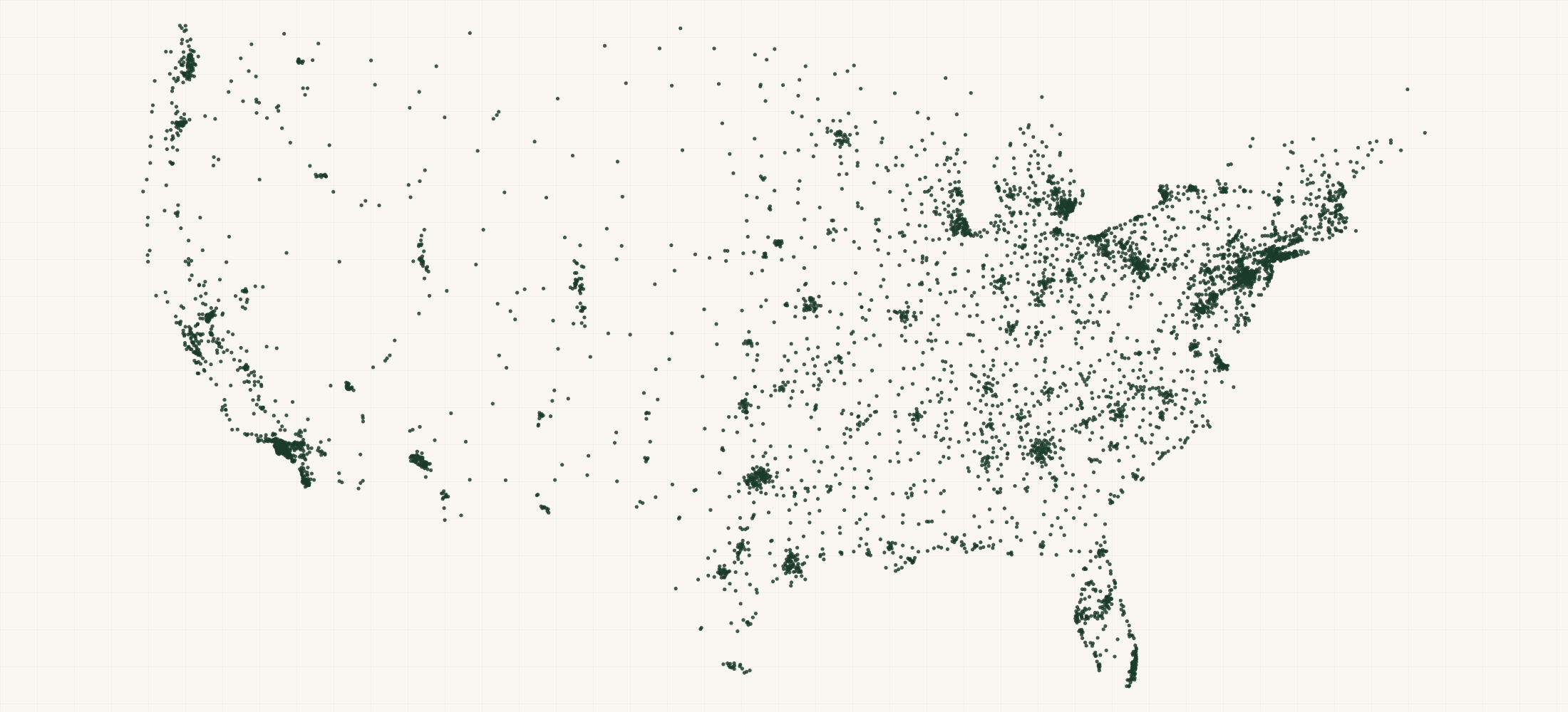 Map of where the TIDL Retailers are