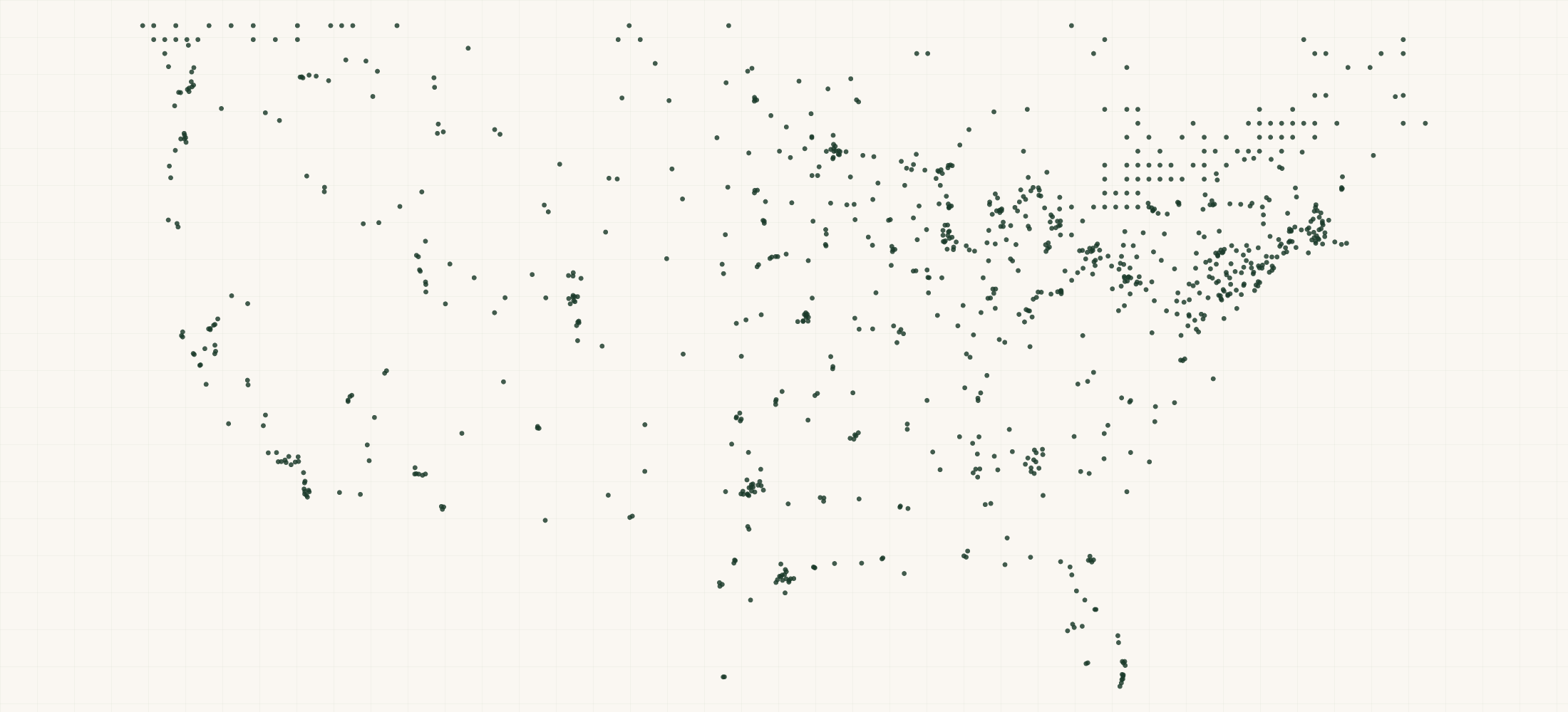 Map of where the Timbren Retailers are