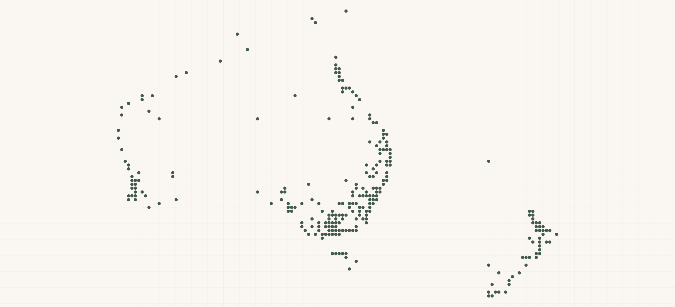 Map of where the Ugly Fish Eyewear Retailers are