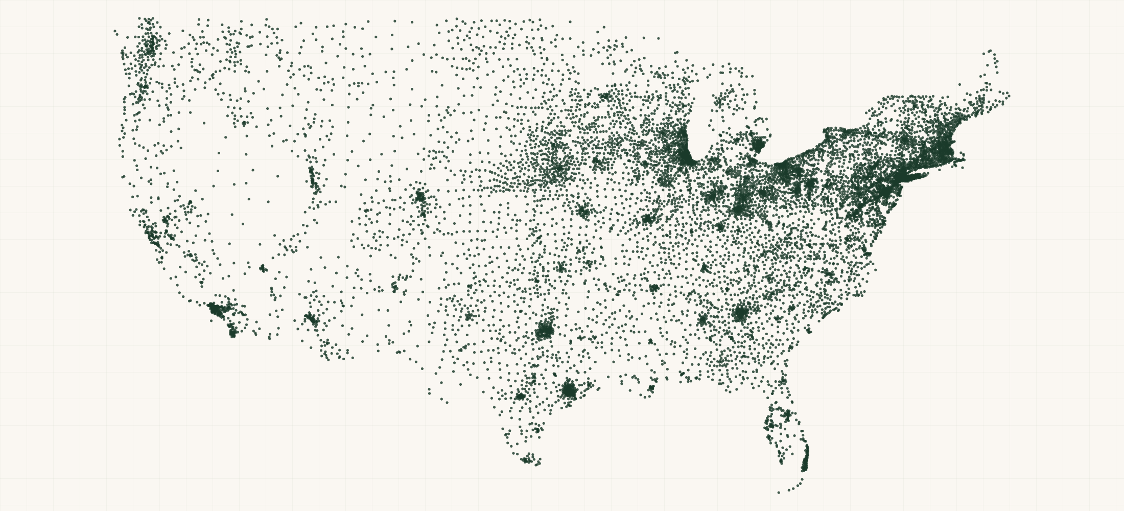 Map of where the US Ambulance Practices are
