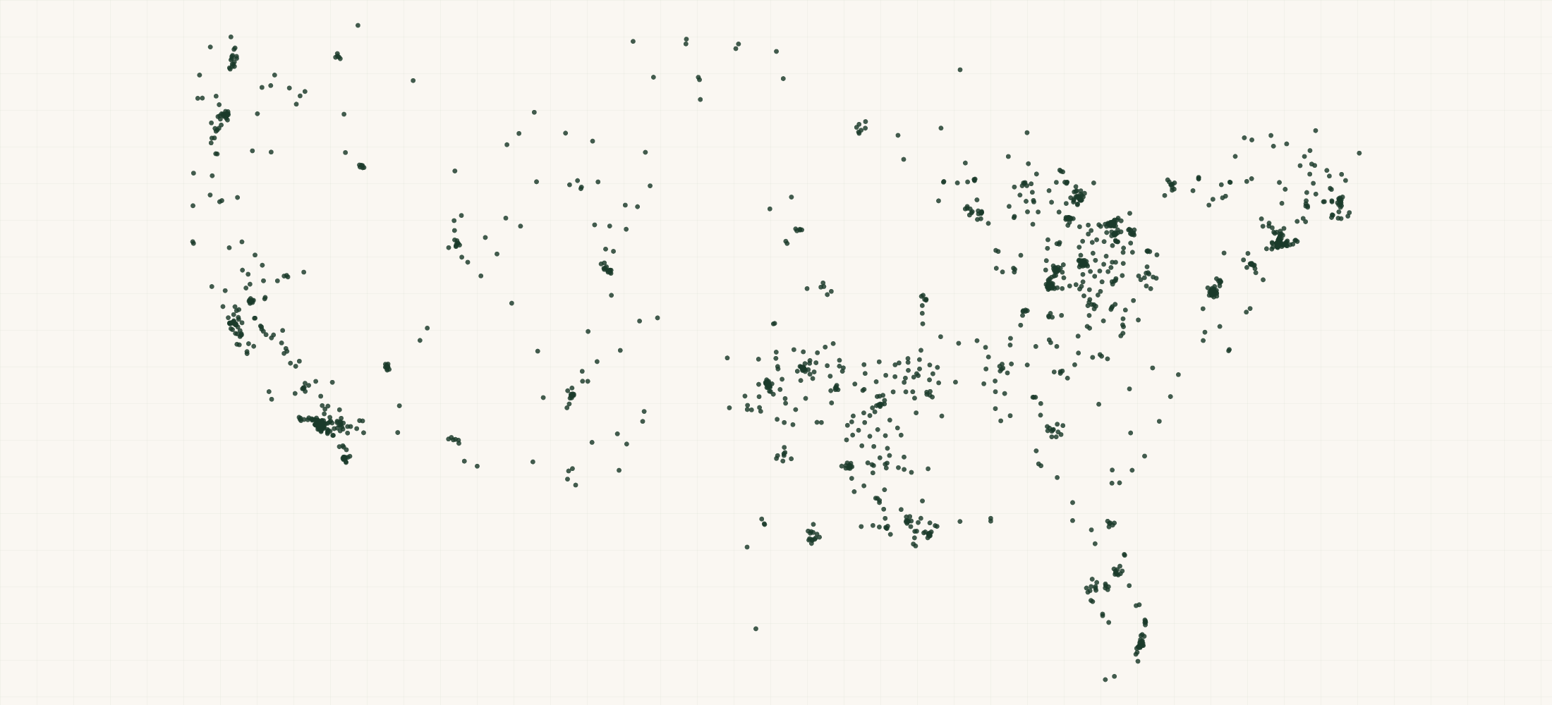 Map of where the US Case Manager/Care Coordinator Providers are