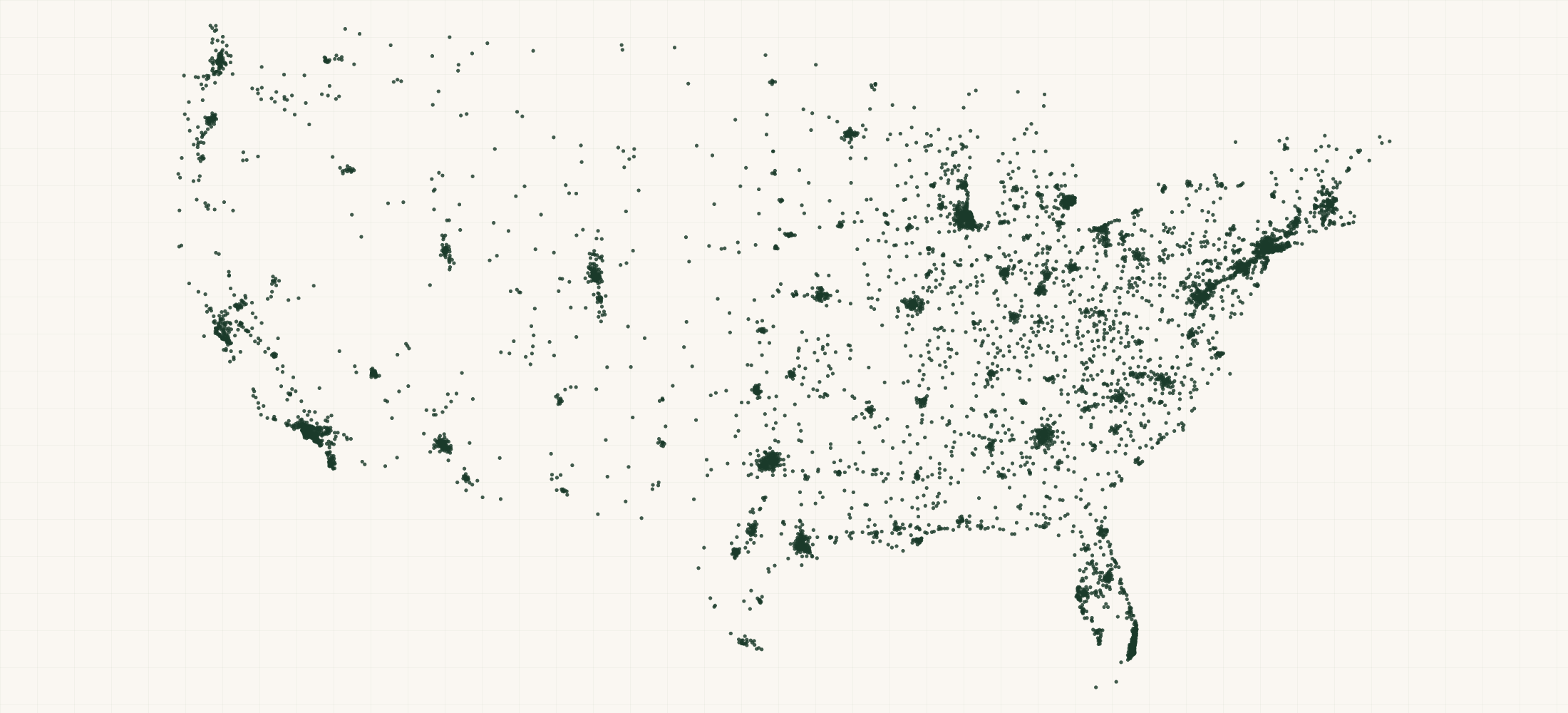 Map of where the US Clinical Medical Laboratory Practices are
