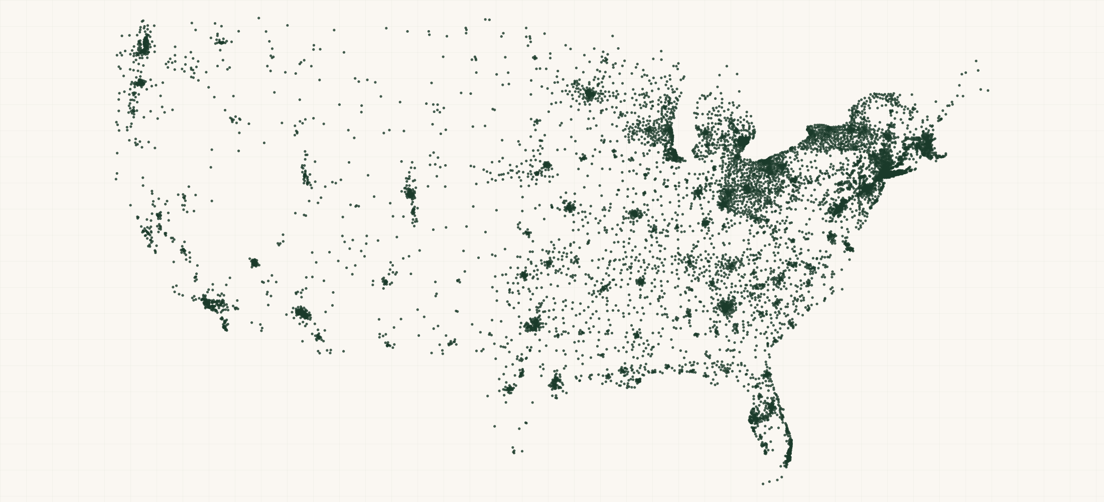 Map of where the US Licensed Practical Nurse Providers are