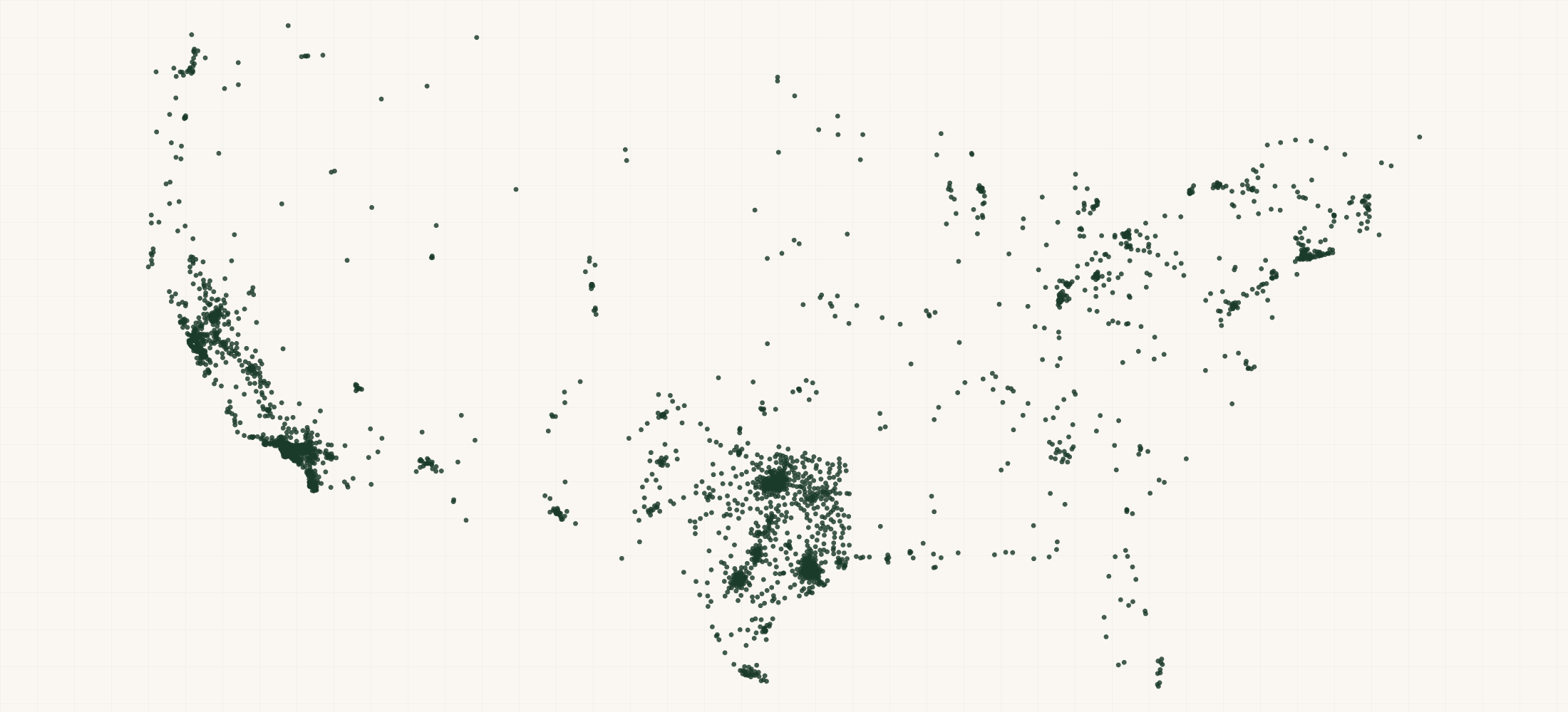 Map of where the US Licensed Vocational Nurse Providers are