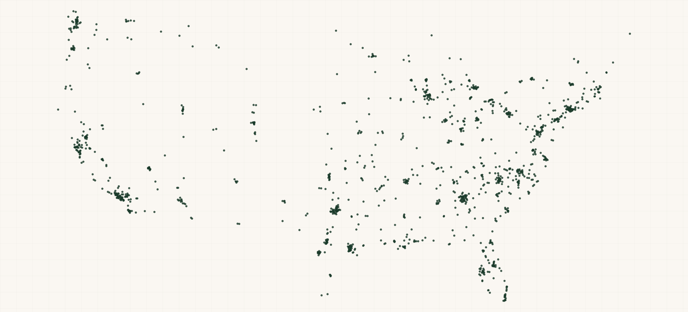 Map of where the US Prosthetist Providers are