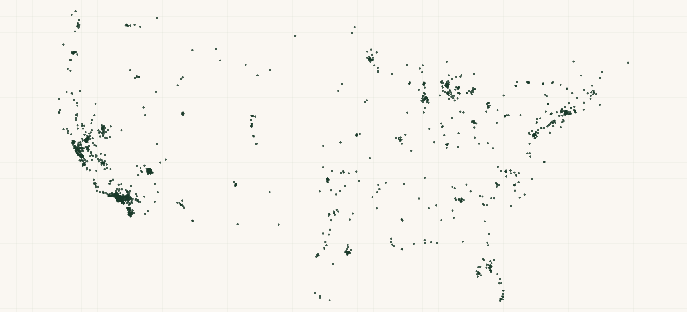 Map of where the US Rehabilitation Practitioner Providers are