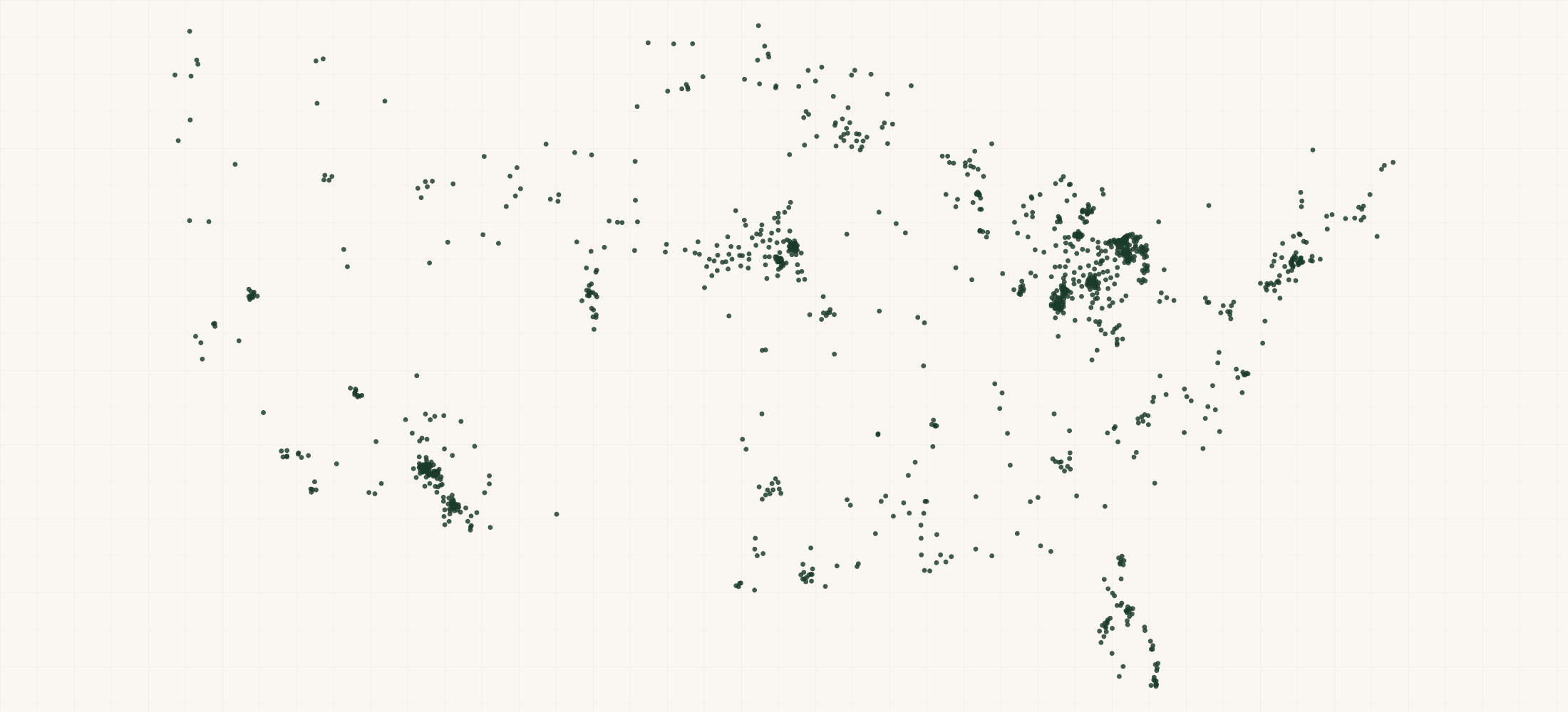 Map of where the US Respite Care Providers are