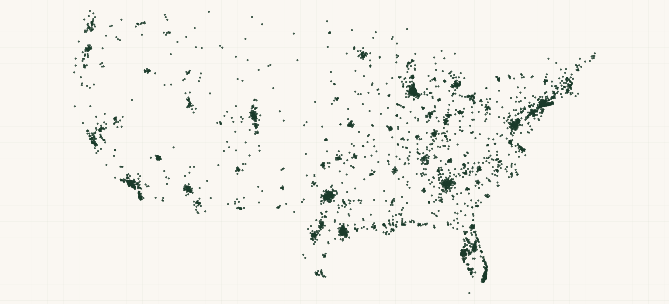 Map of where the US Specialist/Technologist, Other Providers are