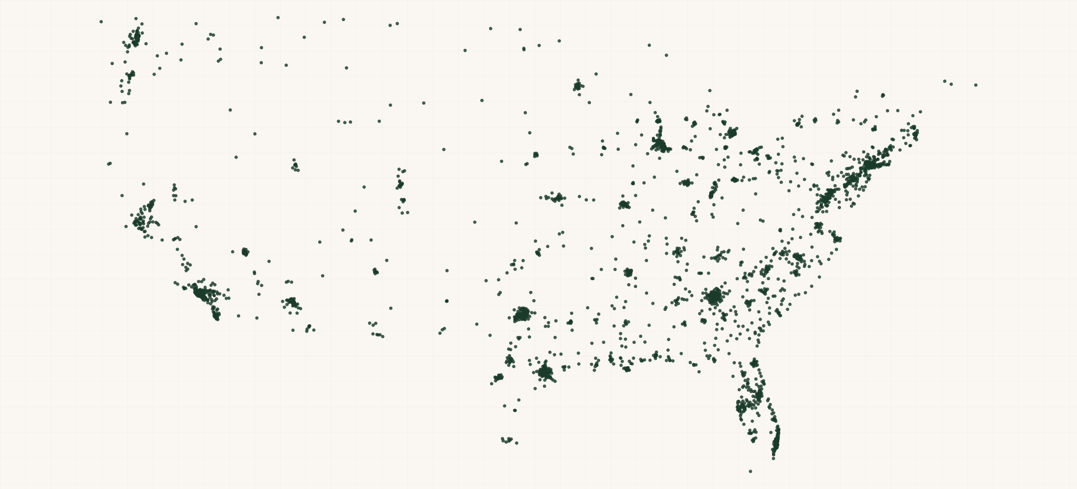 Map of where the US Technician, Pathology Providers are