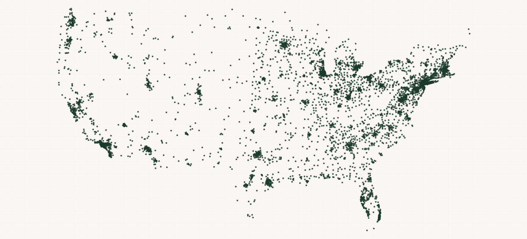 Map of where the Verizon Locations are