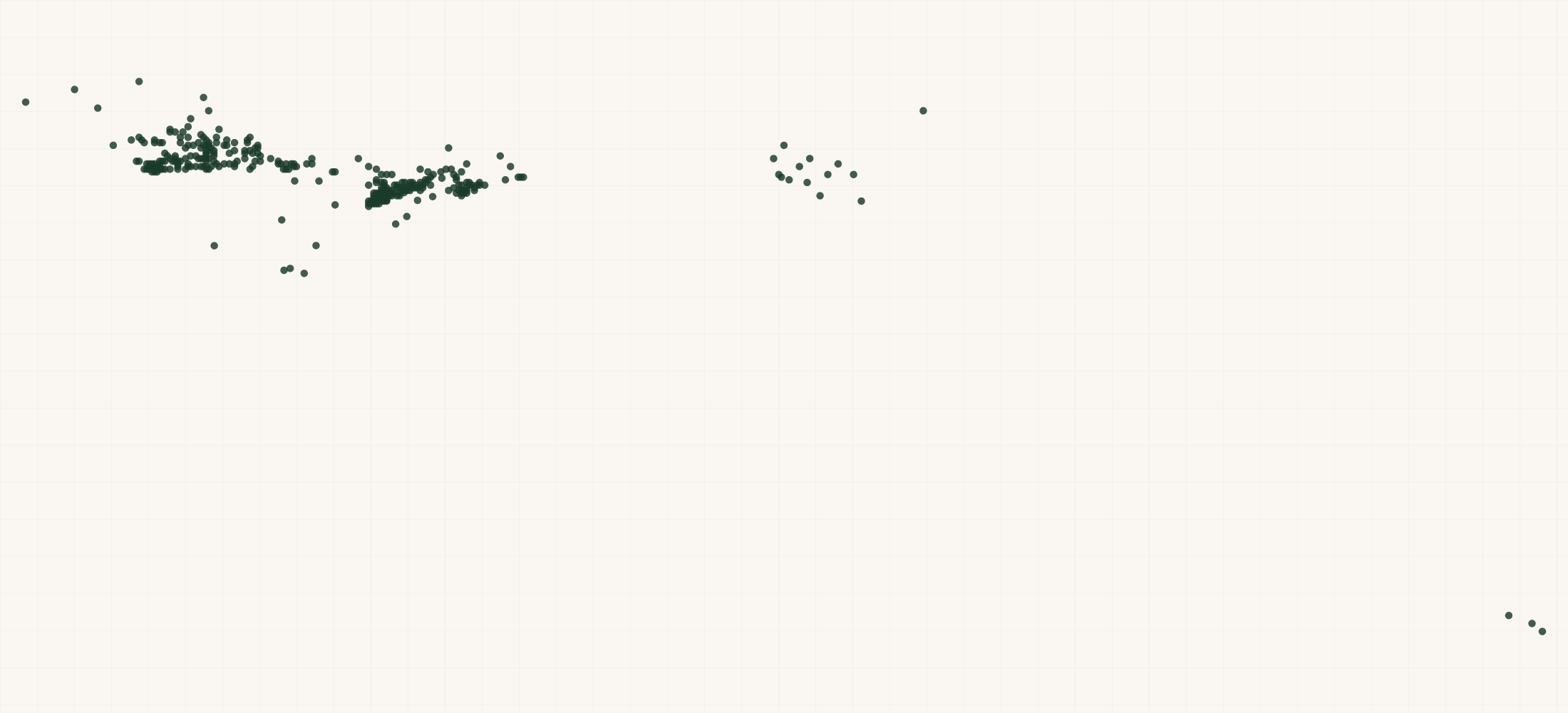 Map of where the Villager Puzzles Retailers are