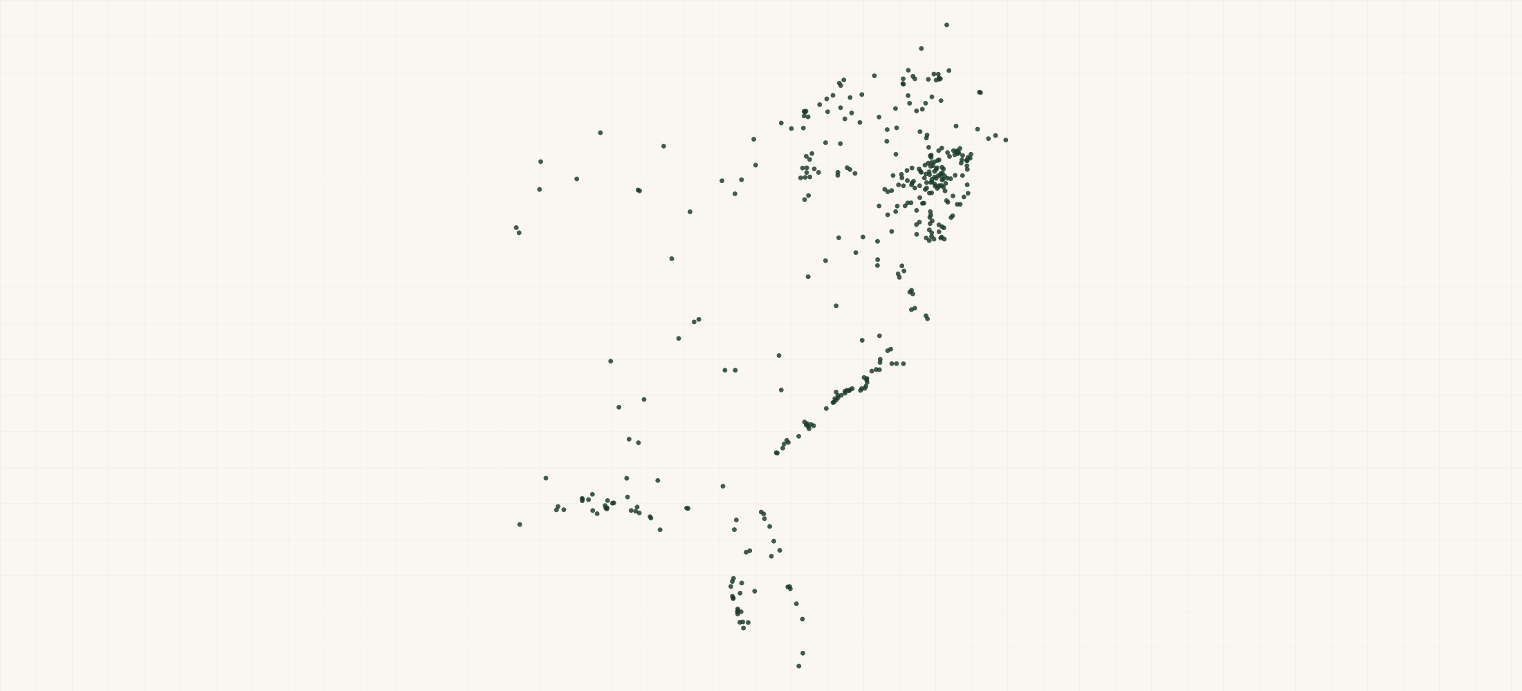 Map of where the Viwinco Retailers are