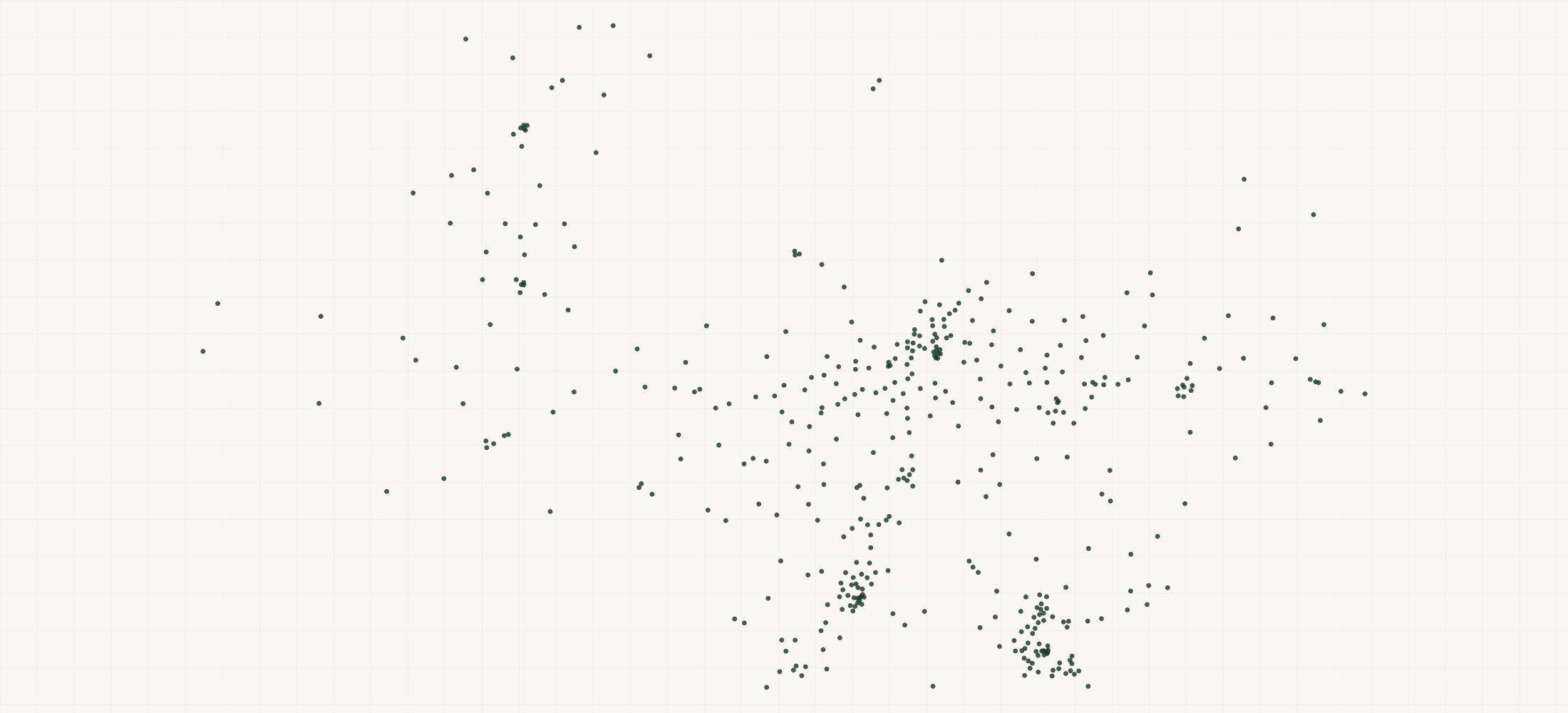Map of where the Volleman's Dairy Retailers are