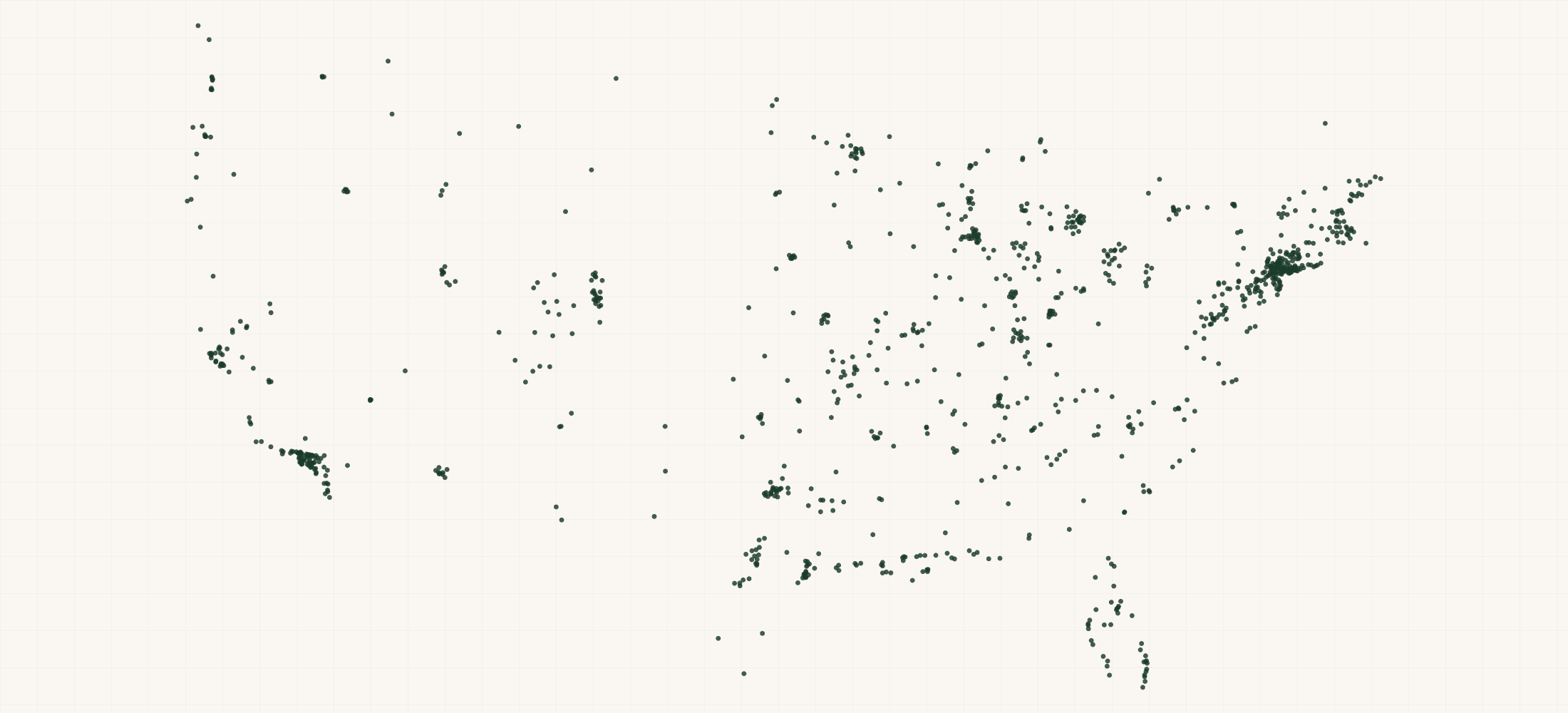 Map of where the White River Hardwoods Retailers are