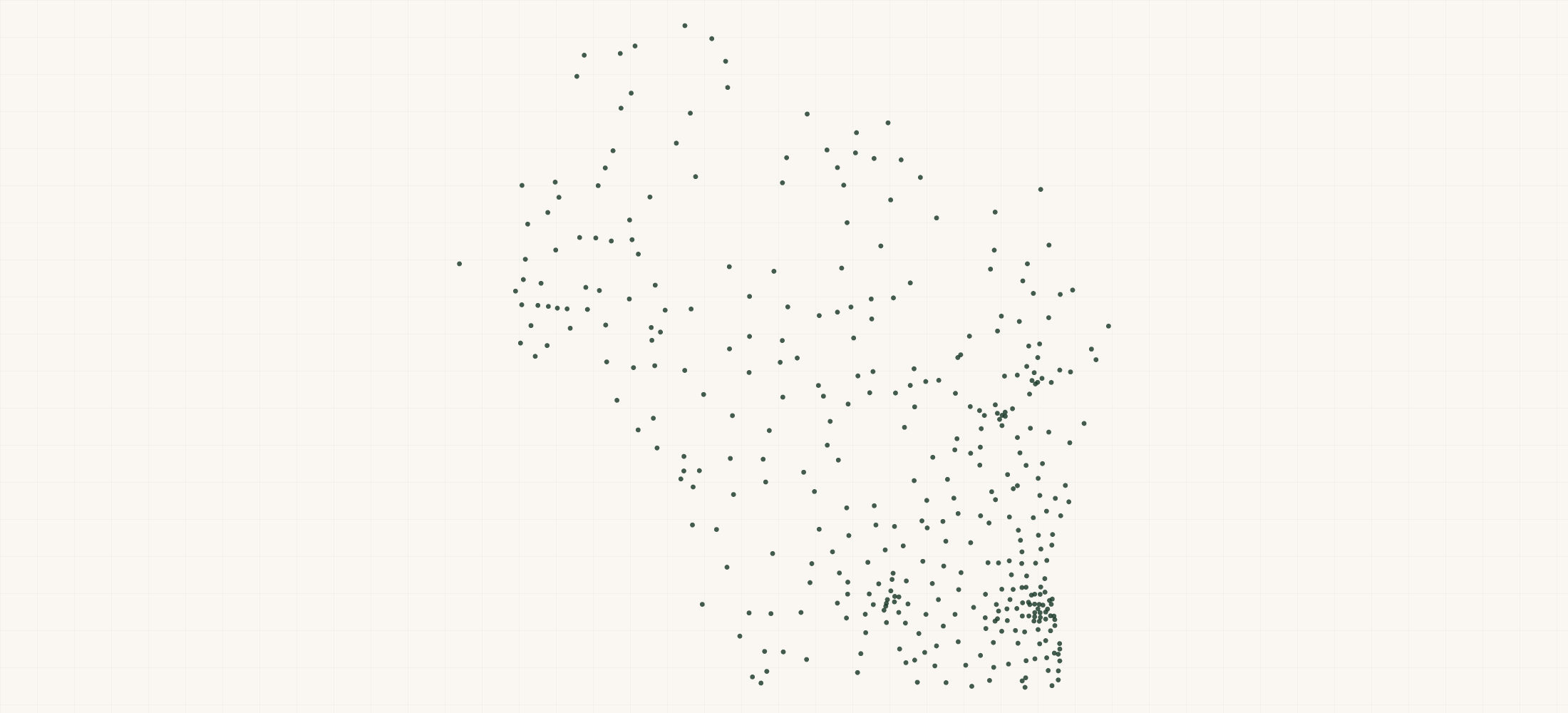 Map of where the Wisconsin HVAC Contractors are