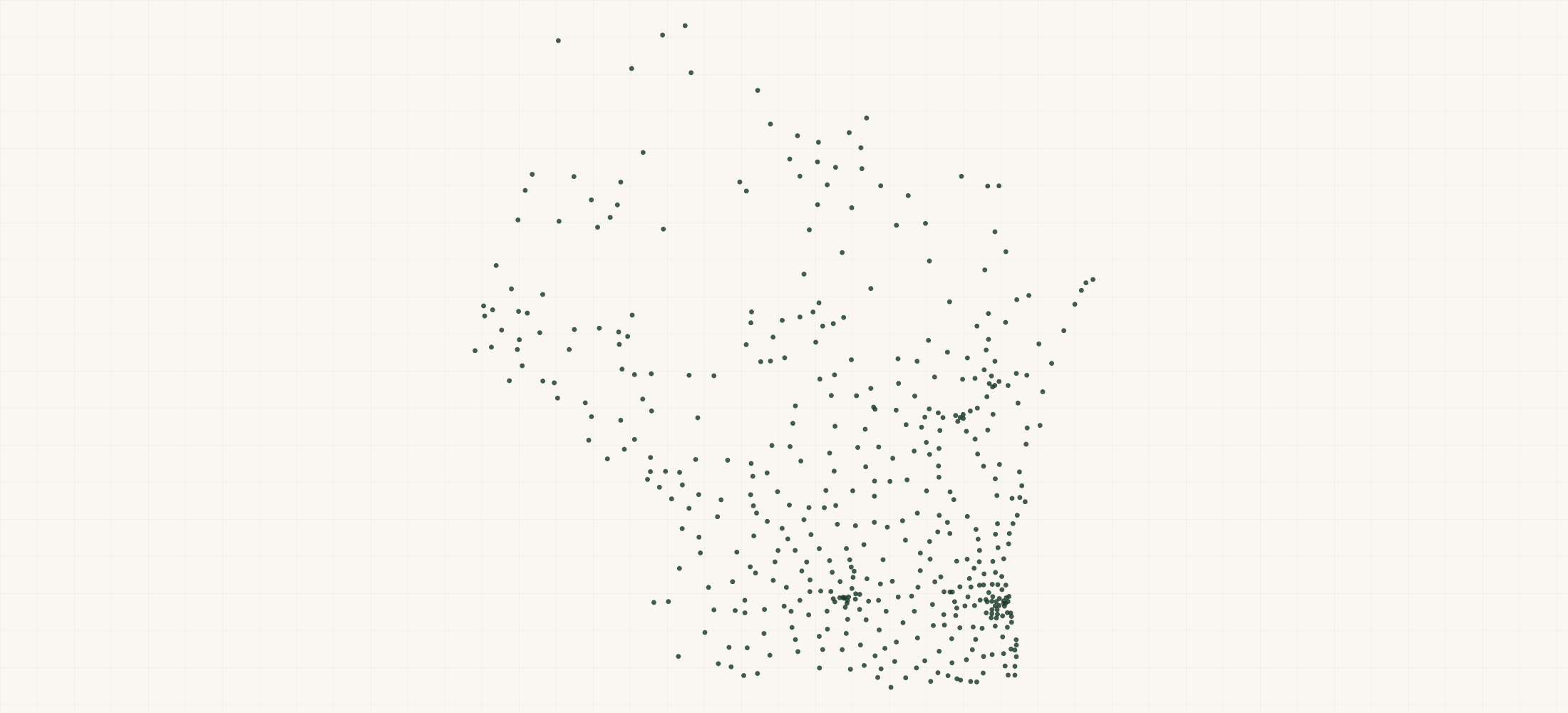 Map of where the Wollersheim Winery Retailers are