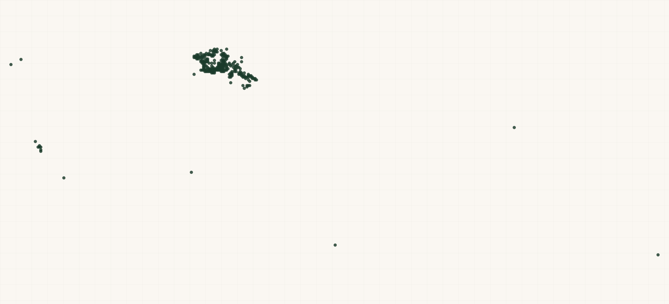 Map of where the Womake Retailers are