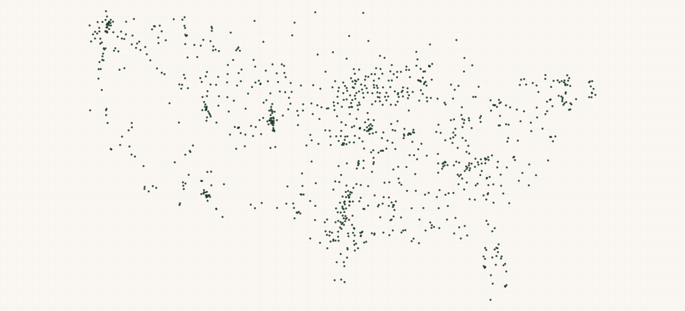 Map of where the WYLD GEAR LLC Retailers are