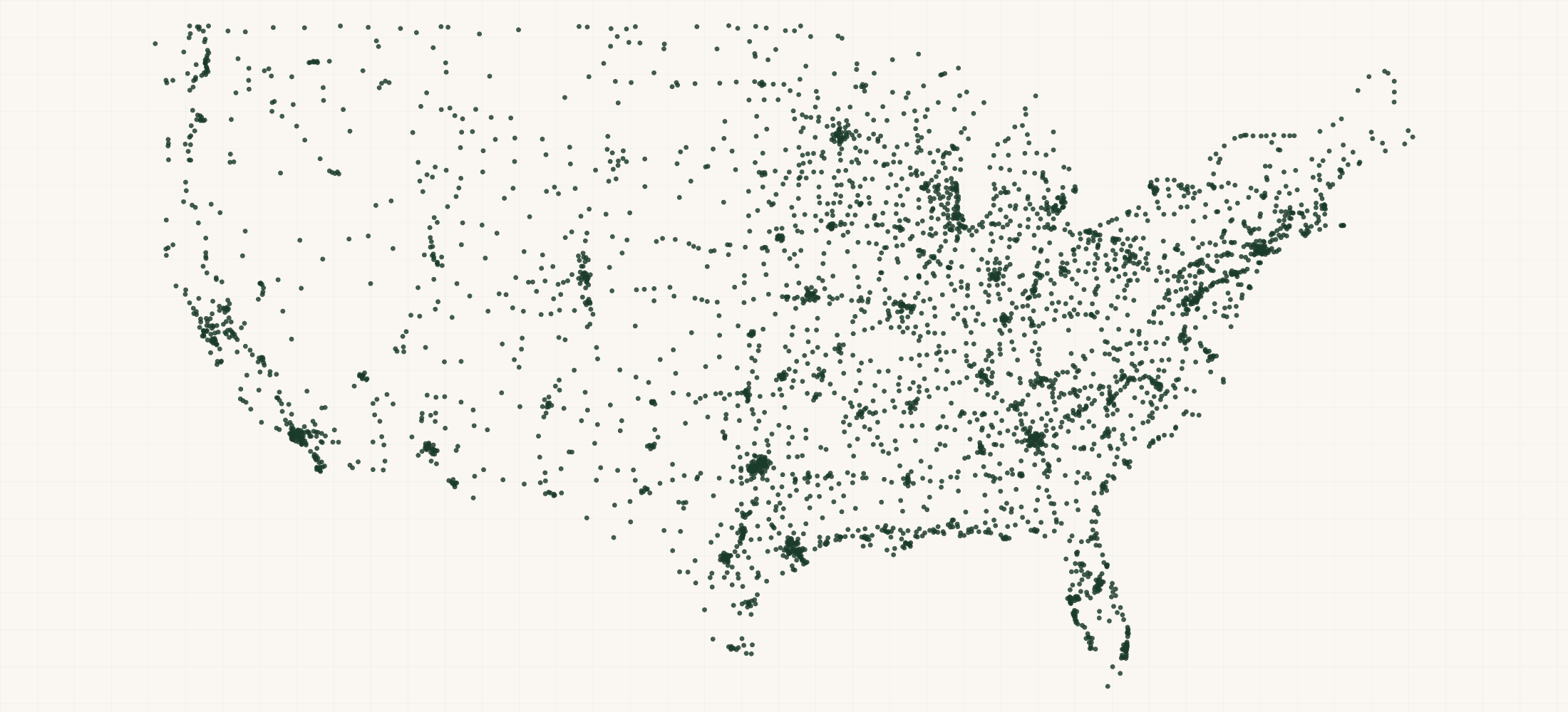Map of where the Wyndham Hotels & Resorts Worldwide (All Brands) are