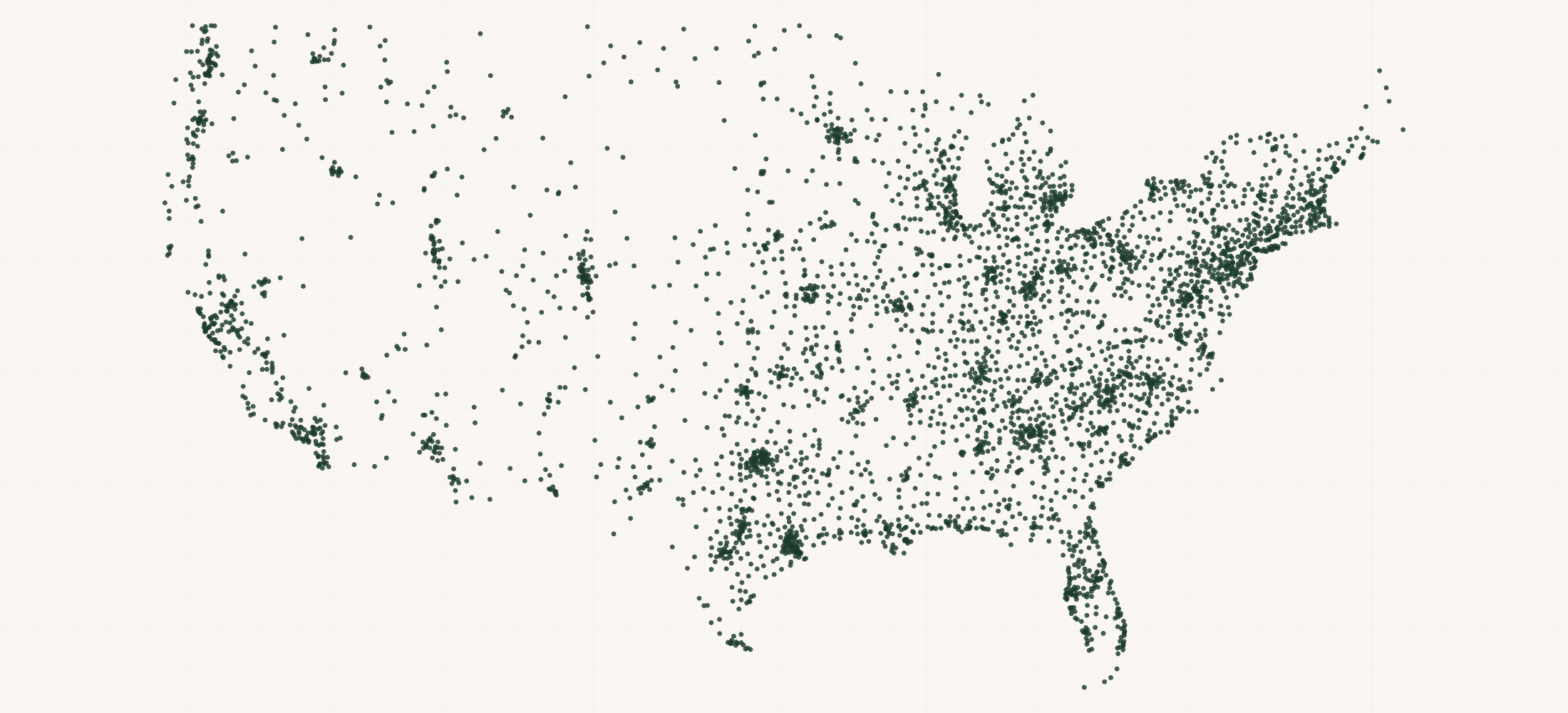 Map of where the XTRATUF Retailers are