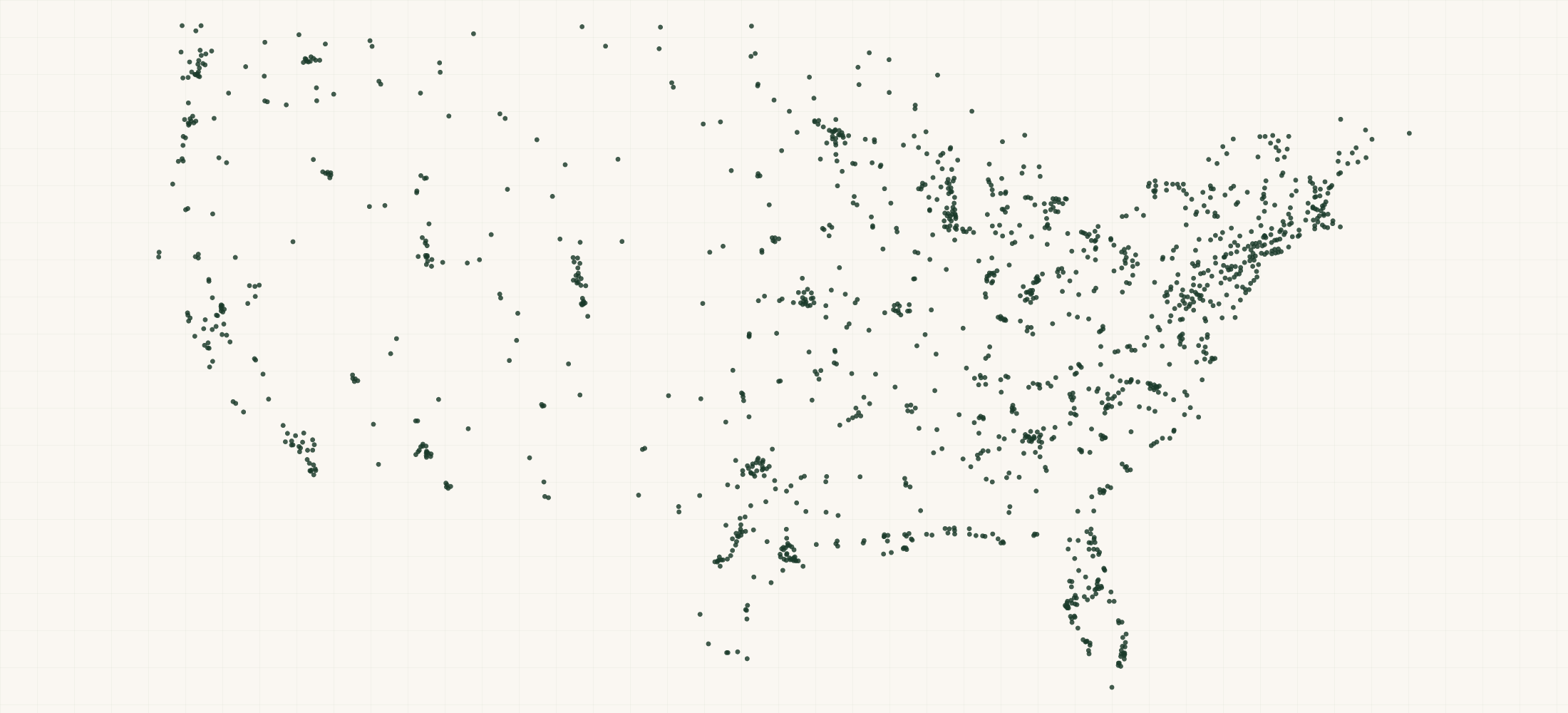 Map of where the YakAttack Retailers are