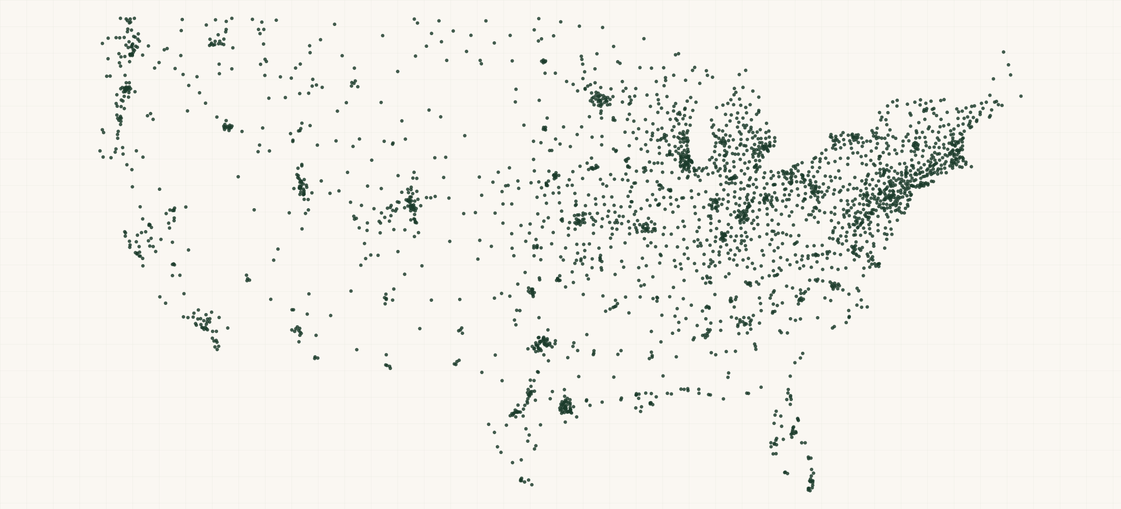 Map of where the Yaktrax Retailers are
