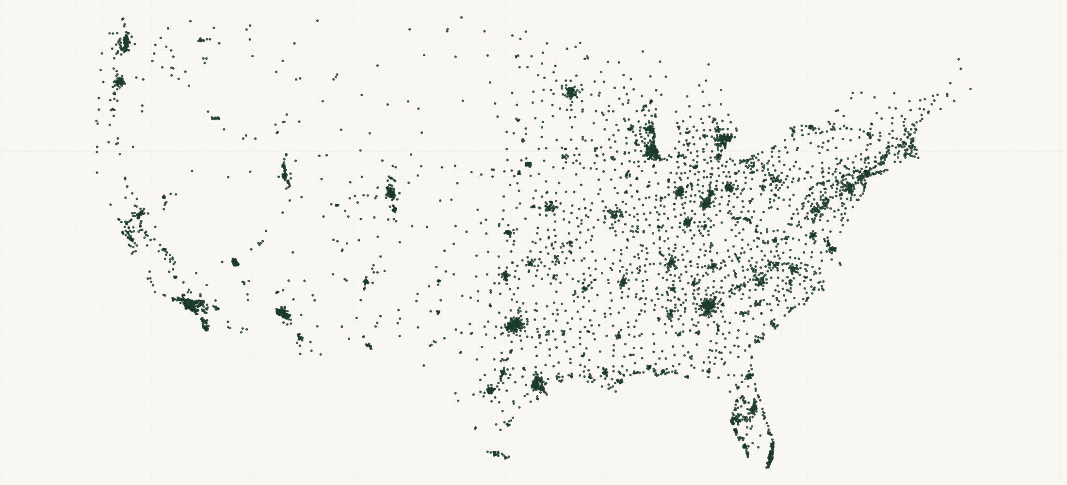Map of where the Yulu Foods Retailers are