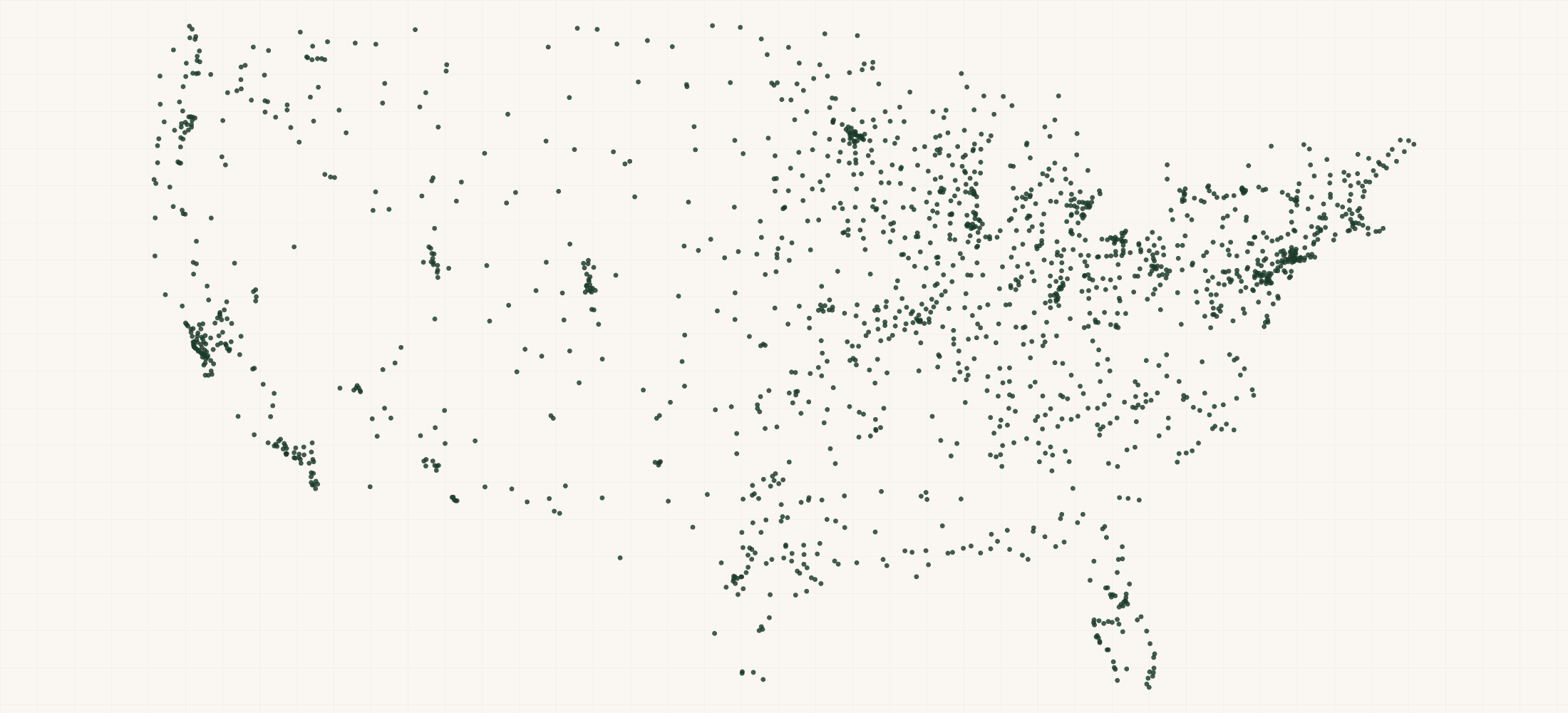 Map of where the Zecliner Retailers are